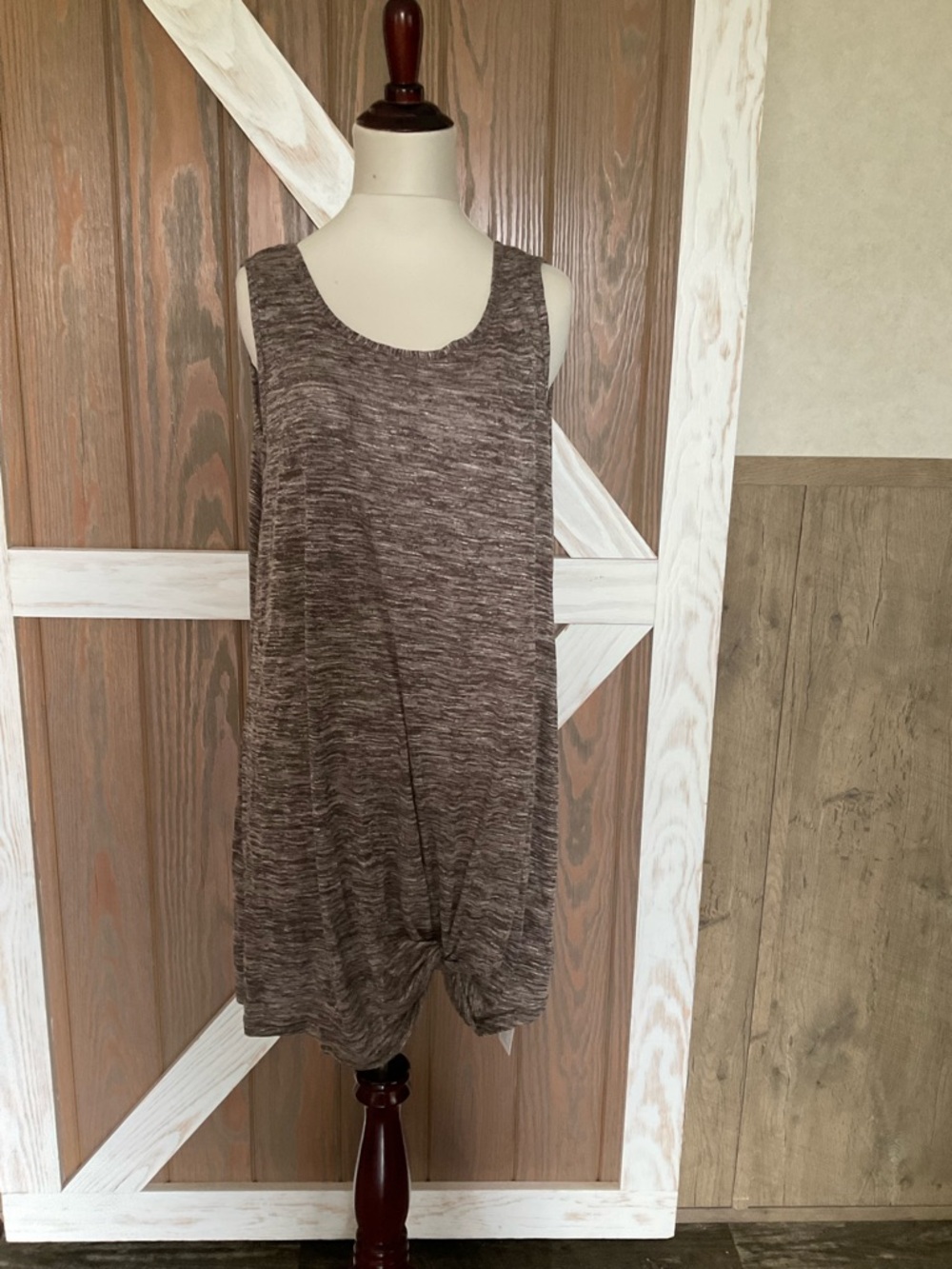 Cupshe Brown Heathered Sleeveless Swim Coverup